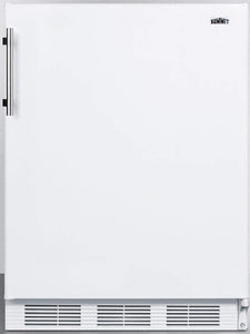 Summit 24" Undercounter Refrigerator, White- FF61WADA