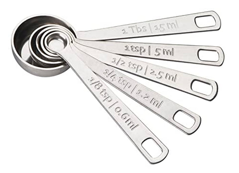 Stainless Steel Measuring Spoons Set of 5