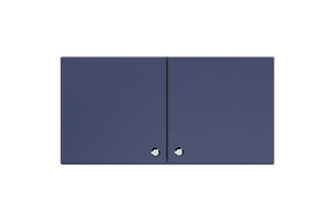 Summit Wall Cabinet, 24" W x 12" H24 W x 18" H, Kitchen Cabinets, Fully Assembled, Built-in Microwave Ready, Blue