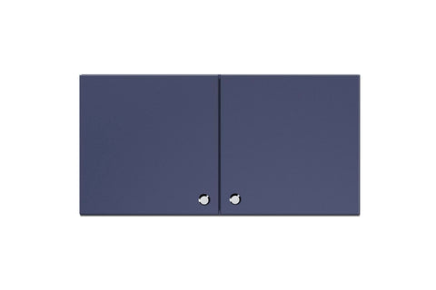 Summit Wall Cabinet, 24" W x 12" H24 W x 18" H, Kitchen Cabinets, Fully Assembled, Built-in Microwave Ready, Blue
