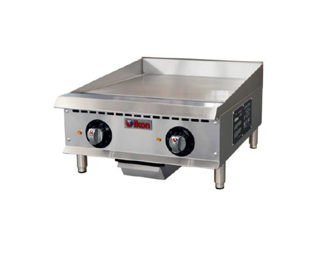 IKON ITG-24E Countertop Electric Griddle with Thermostatic Controls, 24"W, 2 Elements
