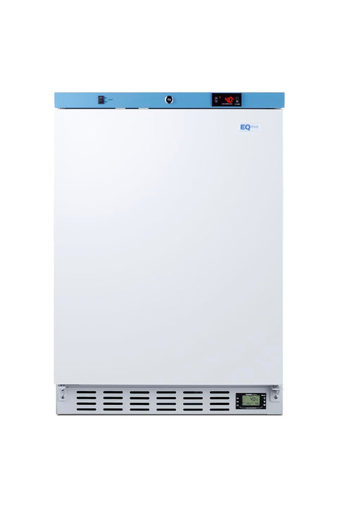 EQTemp ACR51WNSF456 24 Inch  Wide  3.88 cu.ft  Built-In Healthcare Refrigerator  Certified to NSF/ANSI 456 Vaccine Storage Standard (Right Hand Door  White)