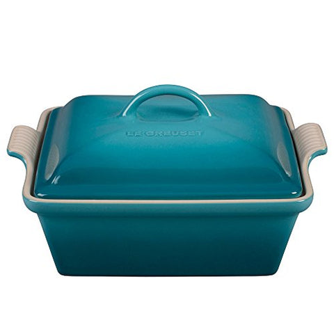 Stoneware Heritage Square Casserole 2.5 qt. - Caribbean