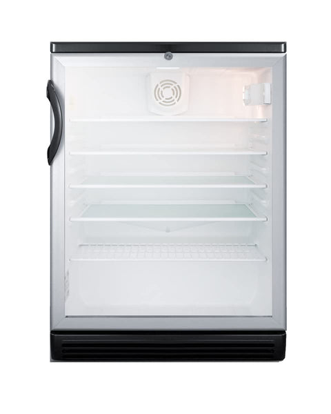 Summit Appliance 24 in. 5.5 CU. FT. Commercial Refrigerator in Black SCR600BGL