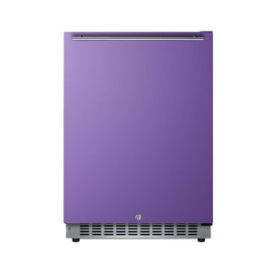Summit 24" Built-In Refrigerator, 4.8 cu.ft., ADA Compliant, Undercounter, Purple, Stainless Steel - AL54P