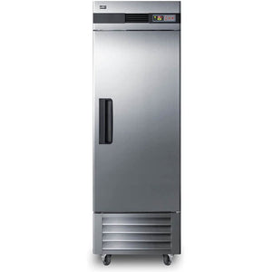 Summit Appliance SCFF237 Commercial 23 cu.ft. Reach-in All-Freezer in Complete Stainless Steel with Right Hand Door, Self-Closing Door, Microprocessor Control Panel, Open Door Alarm and Lock
