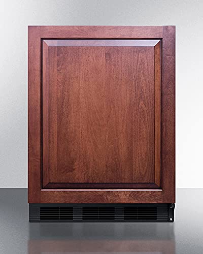 ADA compliant all-refrigerator for built-in general purpose use, auto defrost w/integrated door frame for overlay panels and white cabinet