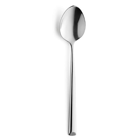 Set of 12 coffee spoons, 18/10 stainless steel, 140 mm long.