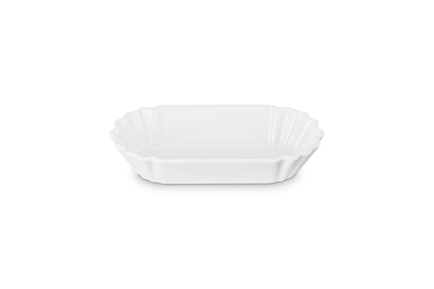 Le Creuset Stoneware Bistro Boat, 14 oz. (8.5" L x 4" W x 1.7" D), White