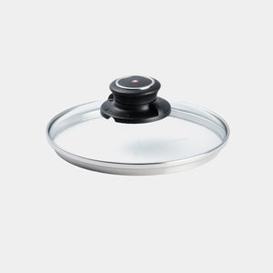 Swiss Diamond Tempered Glass Lid with Vented Steam Knob, Clear, 14"