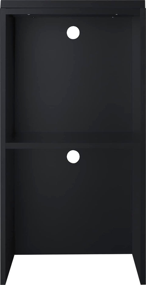 Summit Appliance CWH1 19.5" Wide Casework Hutch, Black; Compatible with SM902BL or SM903BSA Microwaves; Cord Cutouts; Ships Fully Assembled