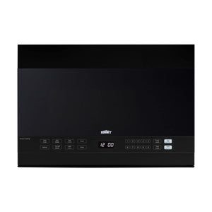 Summit 24” Over the Range Microwave, Black - MHOTR242B