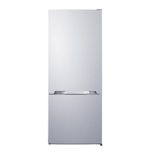 Summit 28" Bottom Freezer Refrigerator, Refrigerator- Freezer, With Ice Maker, White - FFBF151WIM