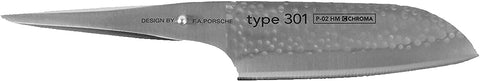 P02 HM 6 1/2 In. Santoku Hammered Finish