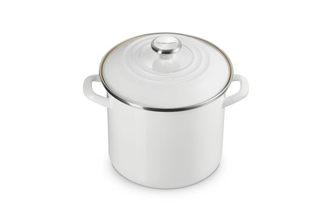 Classic Round Stockpot- 8qt White