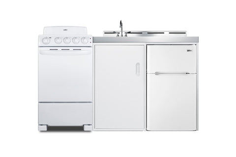 Summit 60" All-in-One Kitchenette, White- ACK60COILW