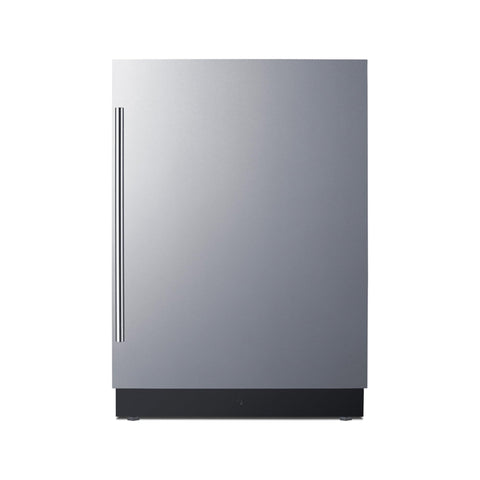 Summit 24" Refrigerator Freezer, Undercounter, 3.2 cu.ft Capacity, Stainless Steel- FFRF5IM (Standard, Right Hand Door)