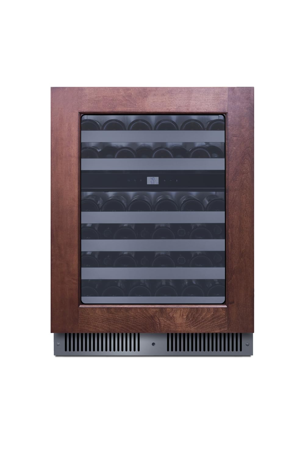 24inch wide premium dual zone undercounter wine cellar with panel