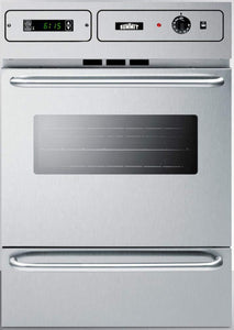 Summit 24" Gas Wall Oven, Stainless Steel- TTM7882BKW