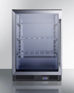 24inch wide frost-free undercounter freezer with glass door