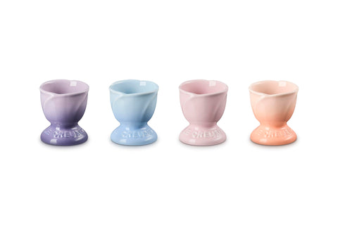 Le Creuset Stoneware Petal Egg Cups, Set of 4, Multicolor