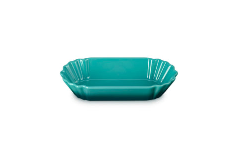 Le Creuset Stoneware Bistro Boat, 14 oz. (8.5" L x 4" W x 1.7" D), Riviera