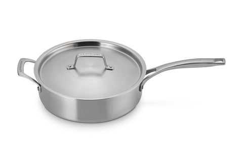 Le Creuset Essential Stainless Steel Saute Pan, 4.5 Qt.