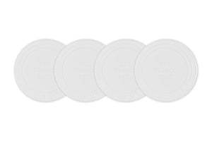 Le Creuset Silicone Coasters (est. 1925), Set of 4, White