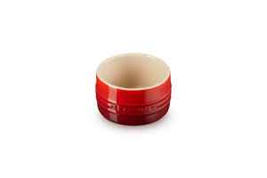 Le Creuset Stoneware Round Straight Wall Ramekin, 7 oz., Cerise