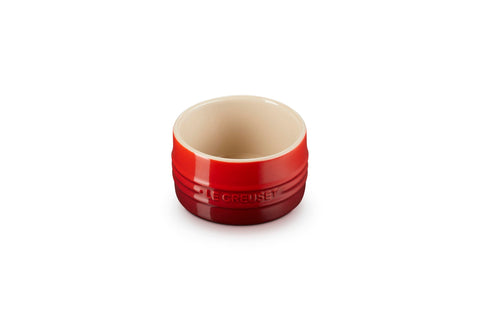 Le Creuset Stoneware Round Straight Wall Ramekin, 7 oz., Cerise