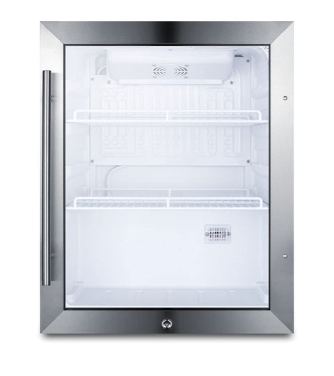 Summit Compact Beverage Center; Stainless Steel - SCR314L