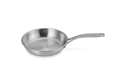 Le Creuset Essential Stainless Steel Shallow Round Fry Pan, 8"