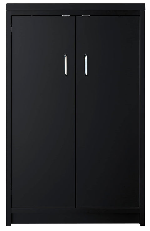 Summit Appliance CWC1ADA 21.5" Wide Storage Cabinet, Black; ADA Compliant Height; Removable Shelves; French Door Swing; 4 Leveling Legs; Ships Fully Assembled