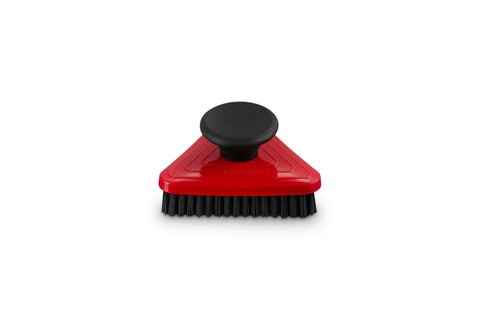 Le Creuset Triangle Grill Pan Brush, 3.7", Cerise