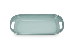 Le Creuset Stoneware Serving Platter, 14 in., Sea Salt