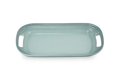 Le Creuset Stoneware Serving Platter, 14 in., Sea Salt