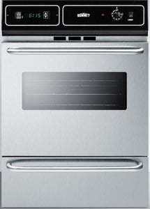 Summit 24" Wide Gas Wall Oven, Stainless Steel - TTM7212BKW