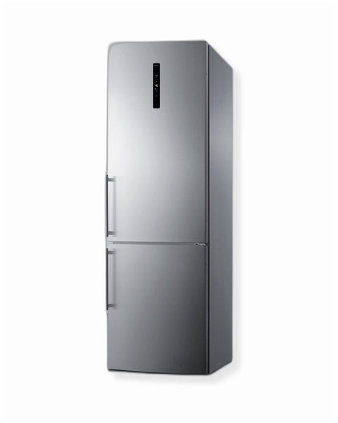 Summit Appliance FFBF249SS2 24" Wide Bottom Freezer Refrigerator 10 Cu.ft. of Storage Capacity, Stainless Steel Doors, No-frost Operation, Bottom Freezer, Eco Function