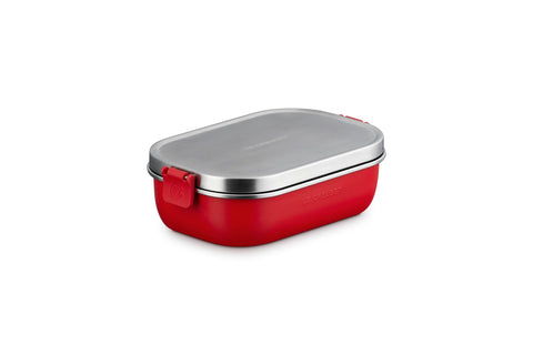 Le Creuset Stainless Steel On The Go Lunch Box, 30 oz., Cerise
