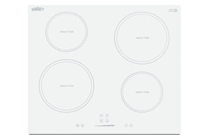 Summit 24" 4 Zone Induction Cooktop, White- SINC4B242W