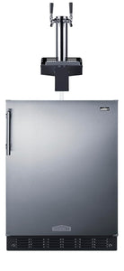 24 in. Wide Built-In Floating Tap Beer Kegerator ADA-Compliant