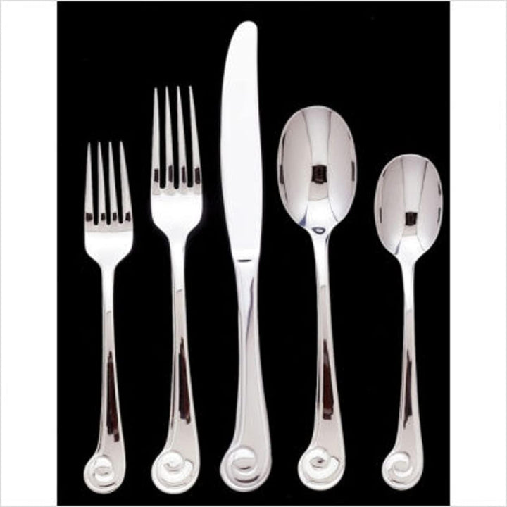 Ginkgo International Sanibel Surf 20-Piece Stainless Steel Flatware Place Setting, Service for 4