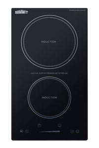 12 Inch Wide 115V 2-Zone Induction Cooktop With Safety Shutoff