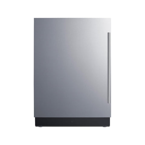 Summit 24" Refrigerator Freezer, Undercounter, 3.2 cu.ft Capacity, Stainless Steel- FFRF5IMLHD (Left Handed Door Swing)