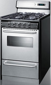 Summit 20" Gas Range, Stainless Steel - TTM1307BKSW