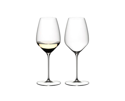 Riedel Veloce Riesling Glasses, Set of 2 – Premium Machine-Made Crystal, Diamond-Shaped Stemware for New World White Wines, Dishwasher Safe