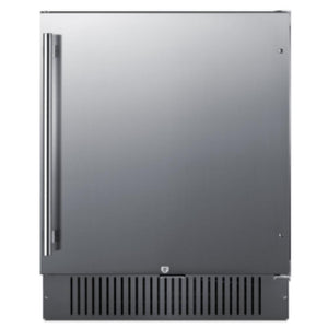 Summit 27” Refrigerator, Built-in, Outdoor Refrigerator, 4.98 cu.ft. (141L) Capacity, Stainless Steel- FF27BSS