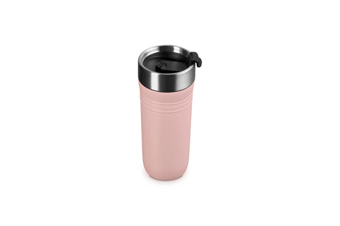 Le Creuset Stainless Steel On The Go Travel Mug, 12 oz., Shell Pink