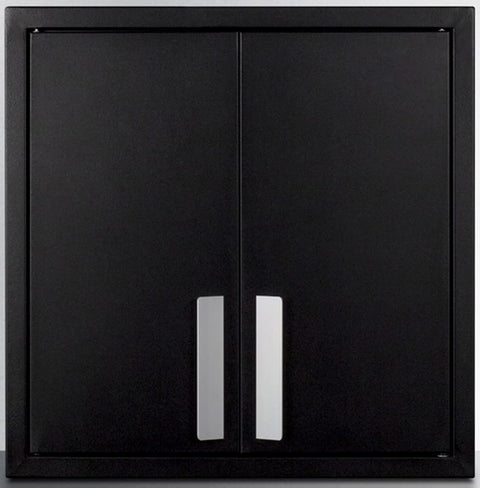 Summit Appliance 18' Wide Wall Cabinet, Black - CAB18TALLBLK