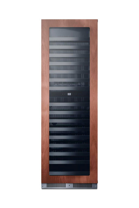 Summit 24" Wine Cellar, 98 Bottle Capacity, Shallow Depth, Dual Zone Wine Cooler, Panel Ready*- SDHWC98PNRLHD (Panel Not Included) Left Handed Door Swing